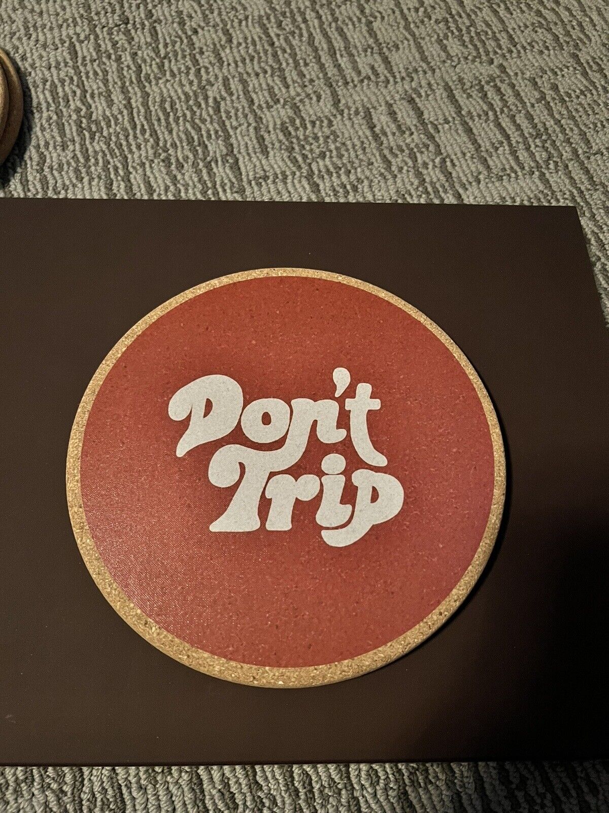 Cork Mat - Don’t Trip (Red)
