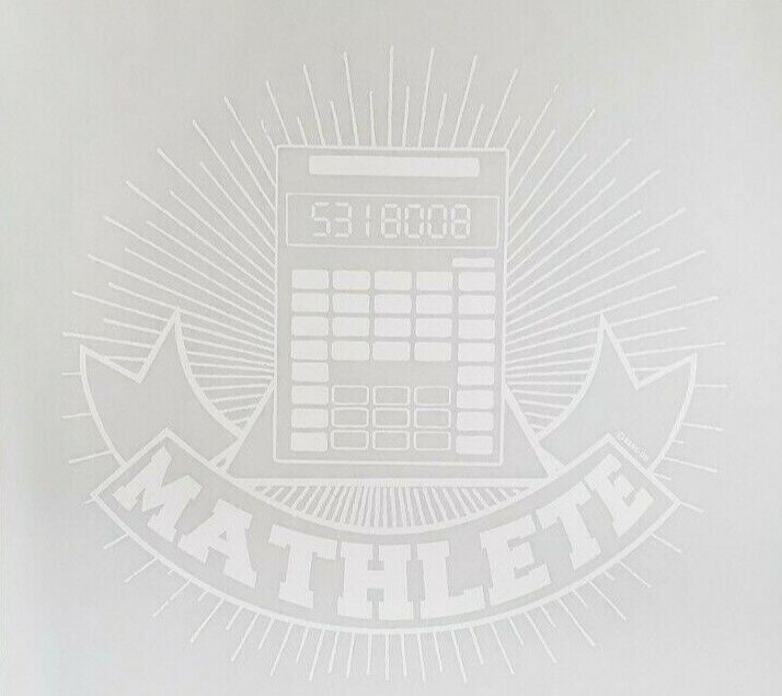 Mathlete Logo Iron On Heat Transfer White 11