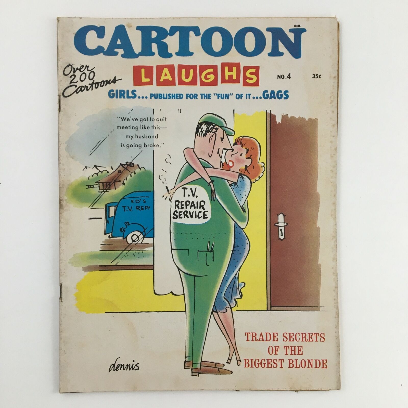 Cartoon Laughs Summer 1963 No. 4 The Past, Present and Future No Label