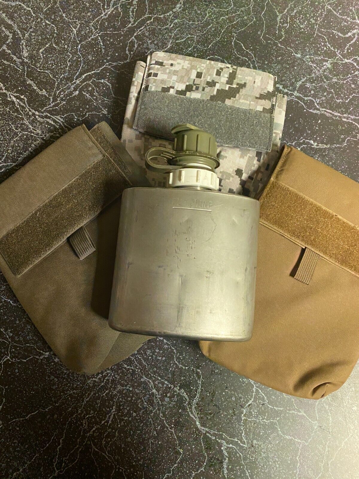 36oz US Artic canteen with Insulated Cover in Ranger Green