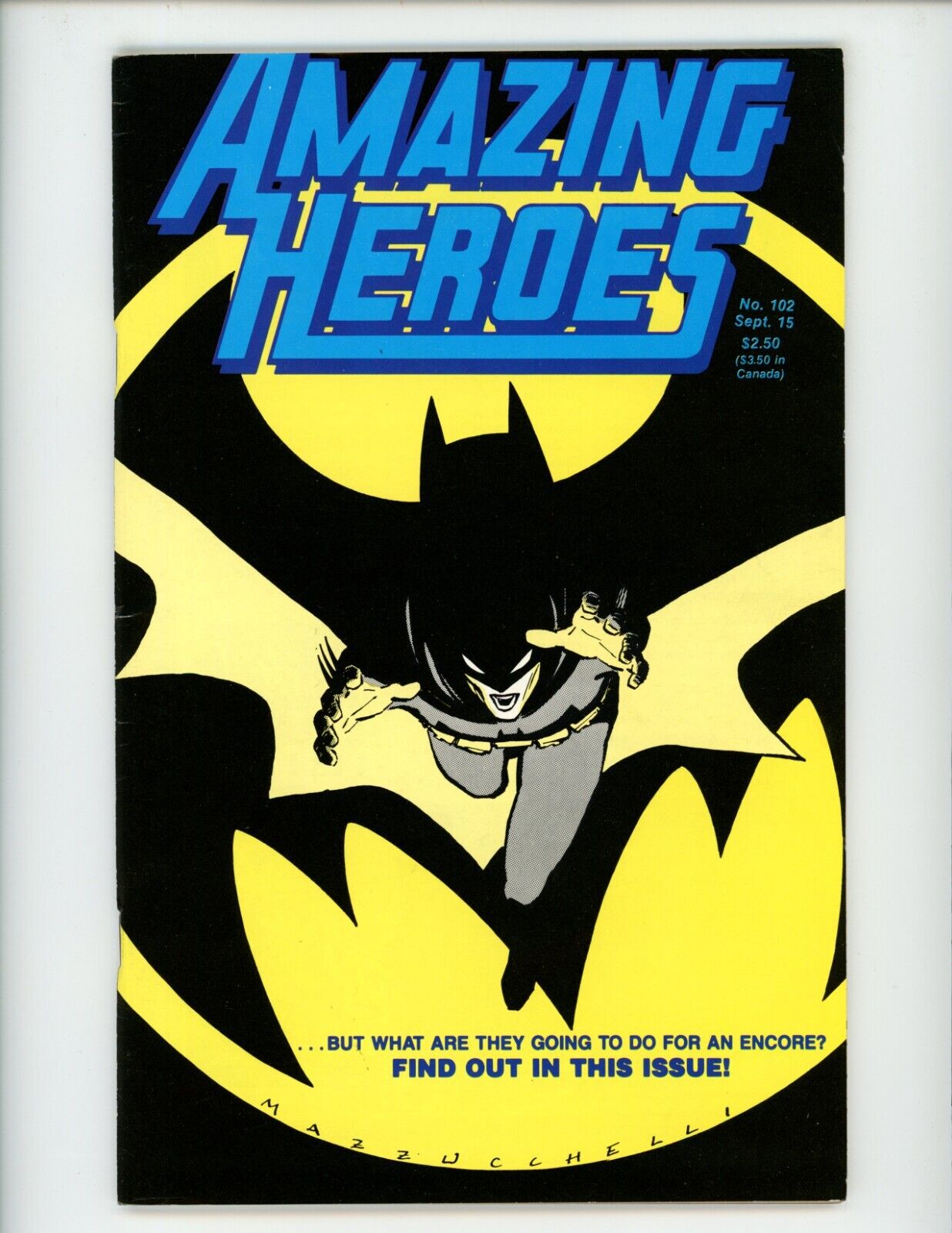 Amazing Heroes #102 Comic Book 1986 VF- Fantagraphics DC Comics