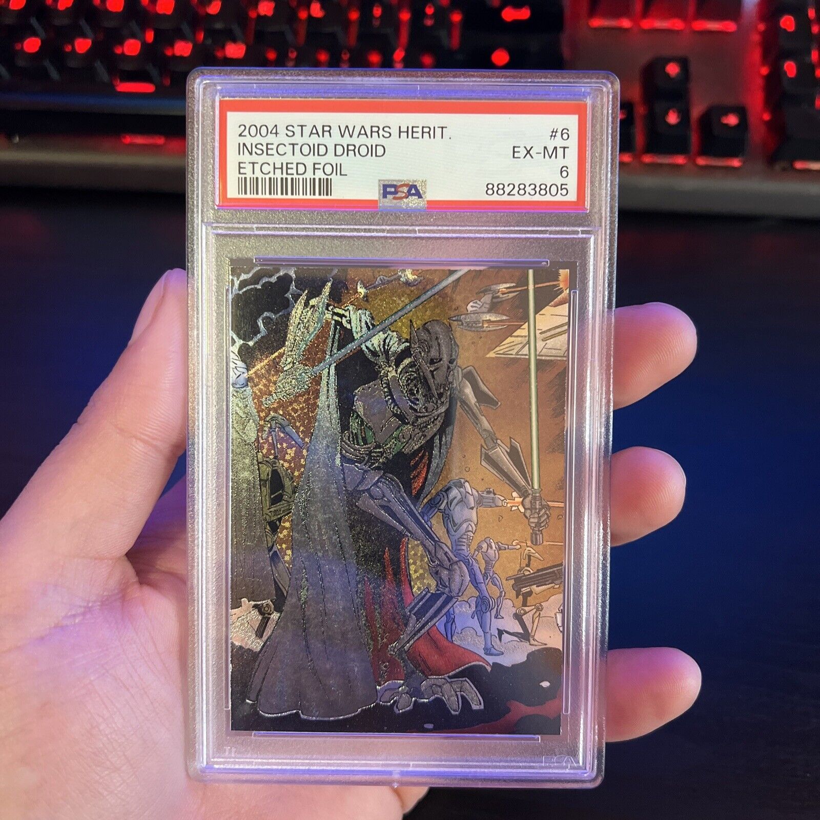 Extremely Rare 2004 Topps Star Wars Heritage General Grievous PSA 6 POP 1