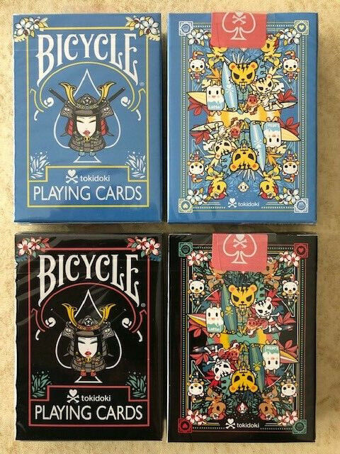 2 DECKS Bicycle TokiDoki playing cards NEW DESIGN, USA SELLER