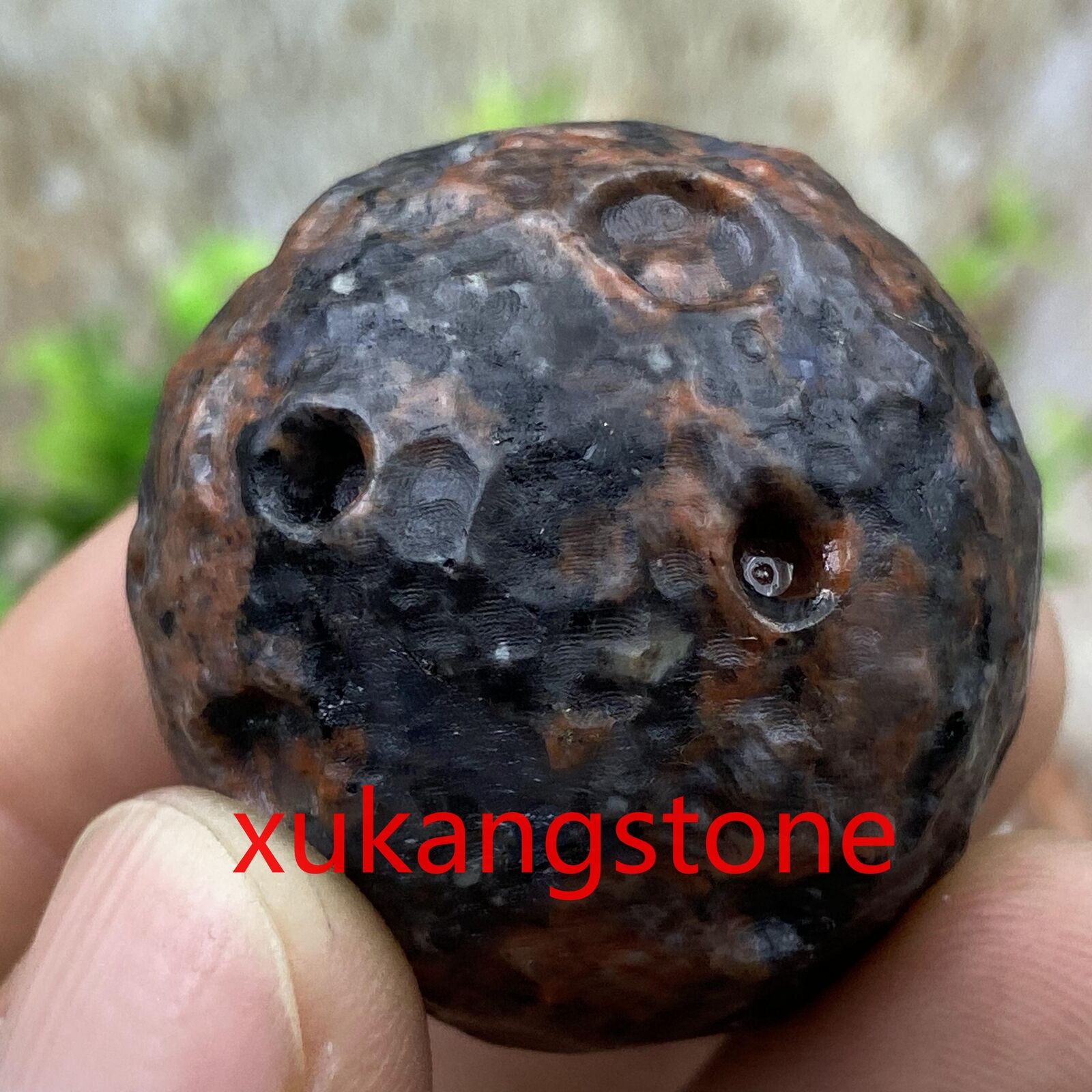 1pcs Natural Red Spectrolite Ball Quartz Crystal hmeteorite Sphere healing 35mm