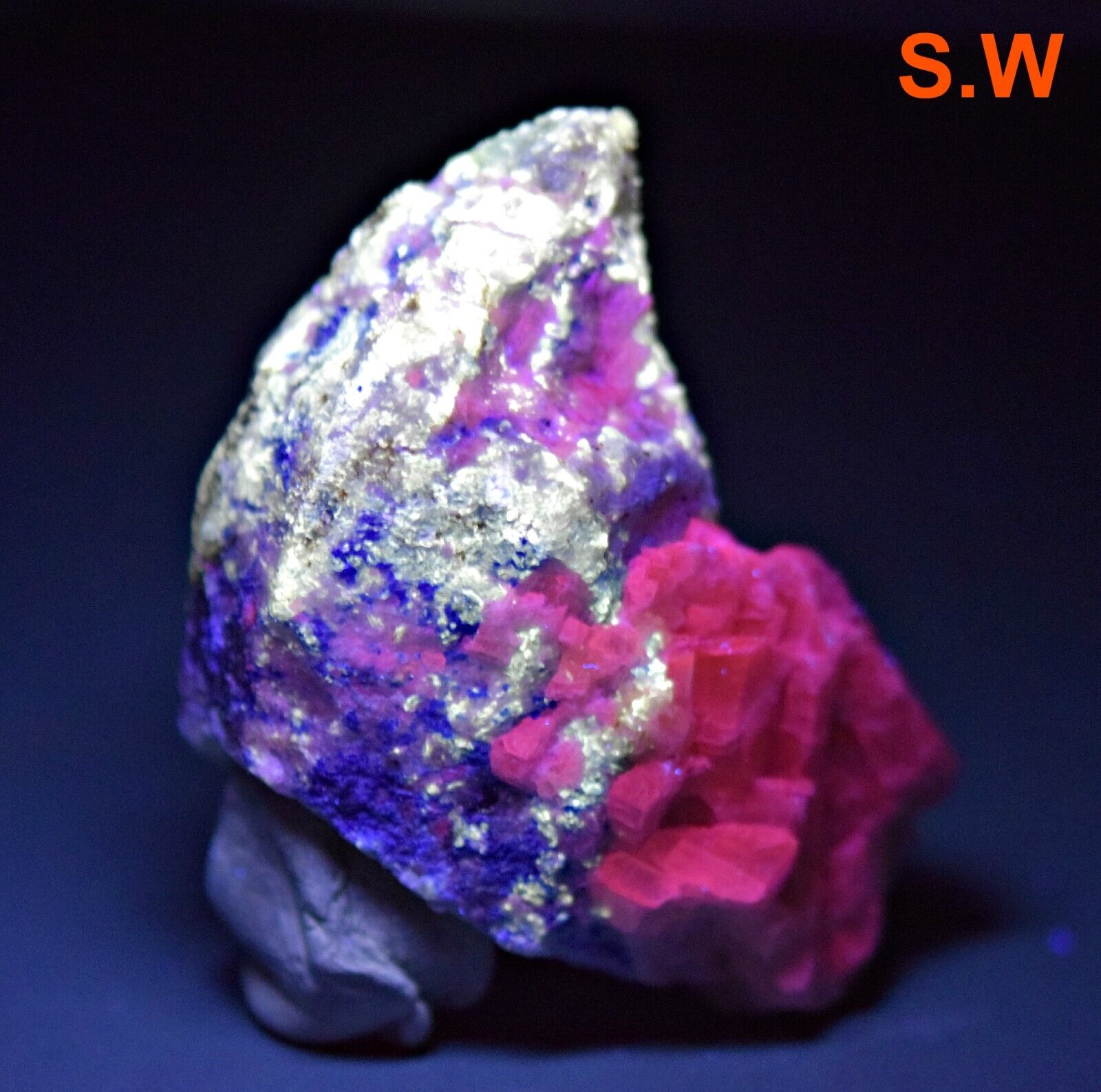 78 g Ultra Rare Multi Color, Fluorescent Afghanite Huge Crystal @ Badakhshan