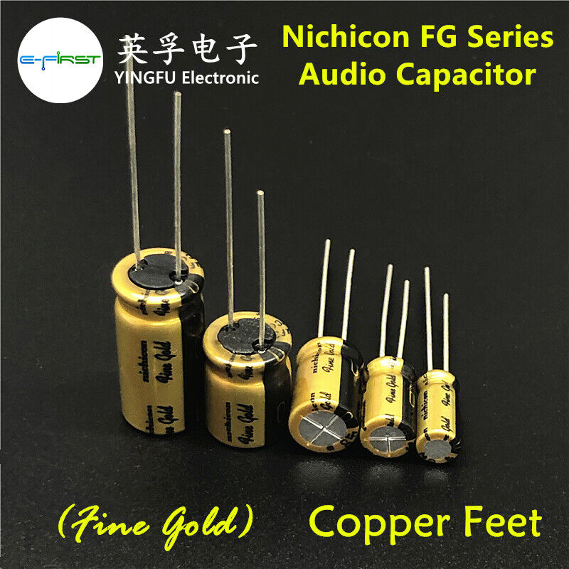 5Pcs/Lot NICHICON FG Series 6.3V~100V/0.1uF~470uF available HIFI Audio Capacitor