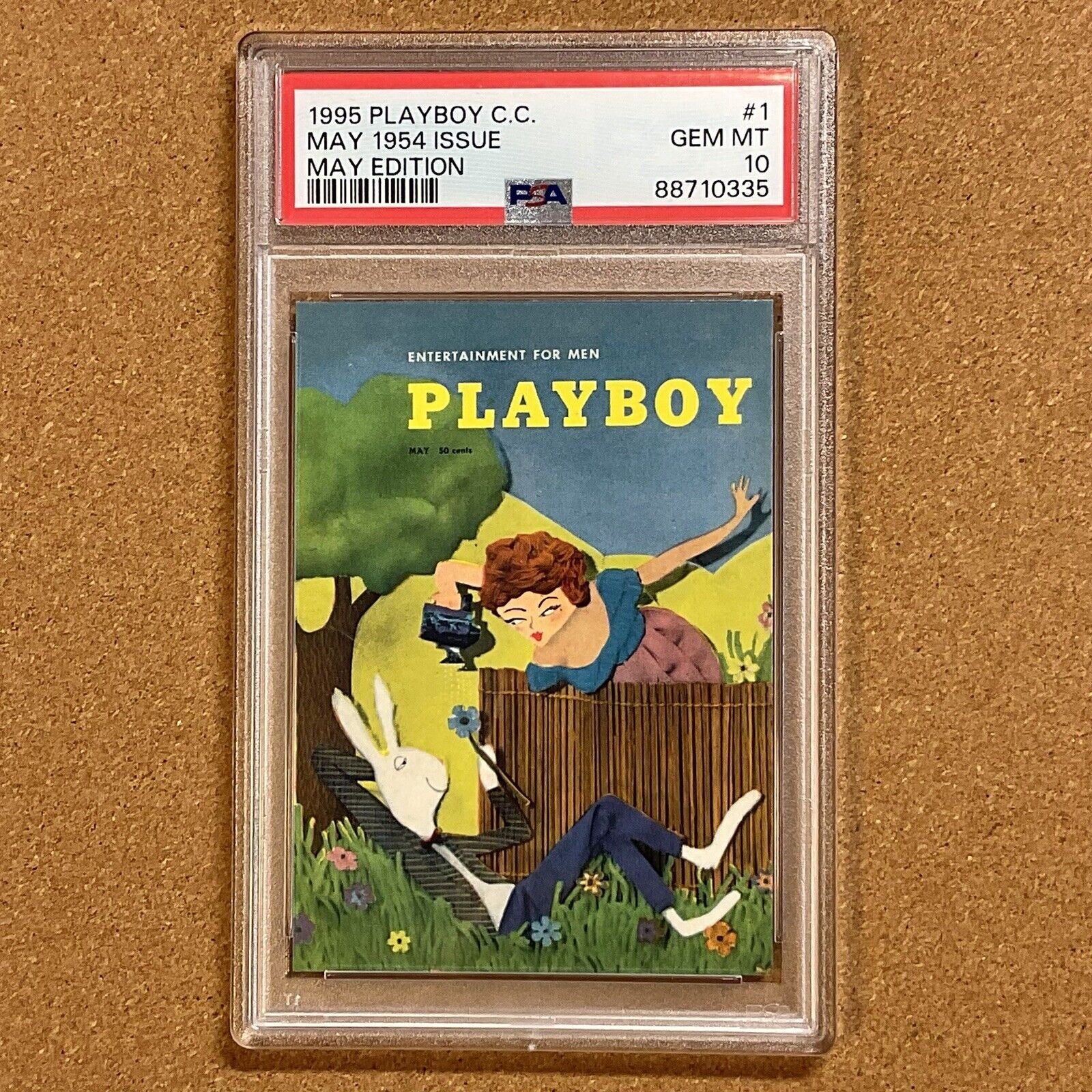 🔥 1995 PLAYBOY COVER COLLECTION MAY EDITION 1954 #1 - PSA 10 GEM MINT