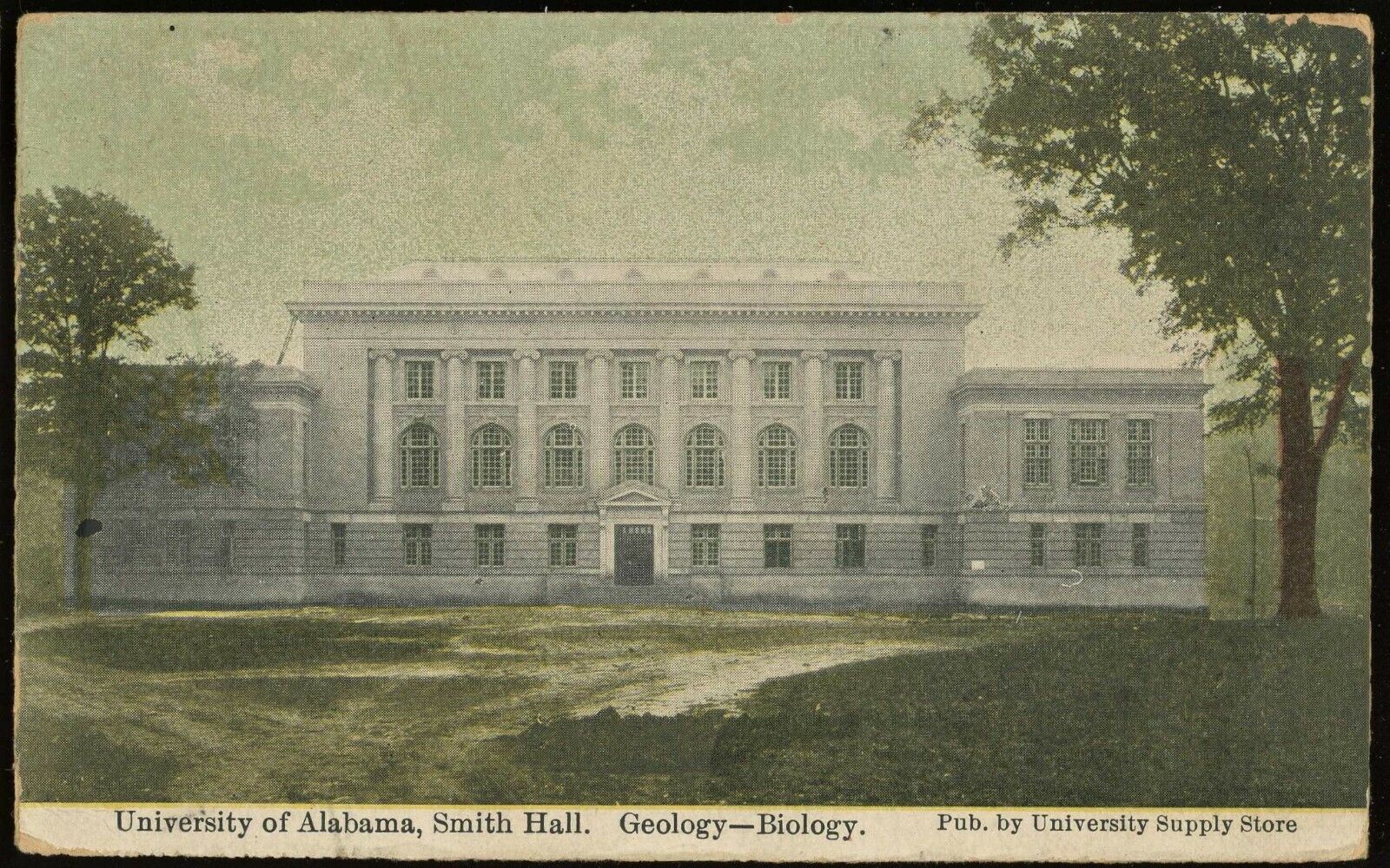 1910 University of Alabama Tuscaloosa Smith Hall Geology - Biology