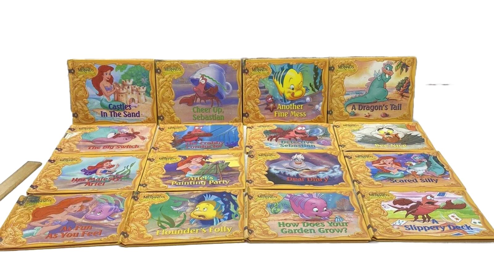 The Little Mermaid's Treasure Chest a Set of 18 Books in All. No Doubles