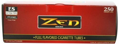 Zen King Size Full Flavor Cigarette Tubes 250pc [10-Boxes]
