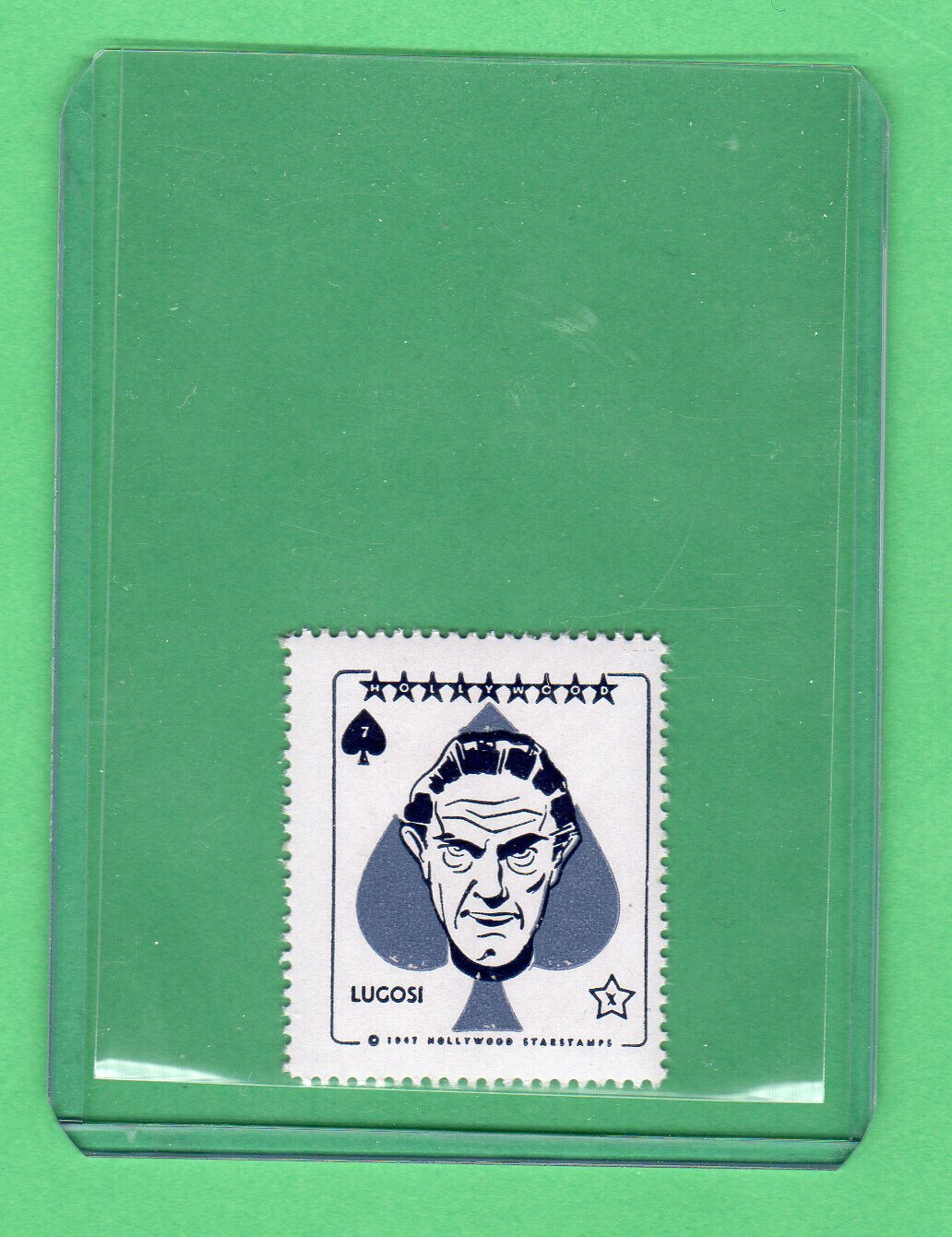 Bela Lugosi   1947 HOLLYWOOD STAR STAMPS  Mint