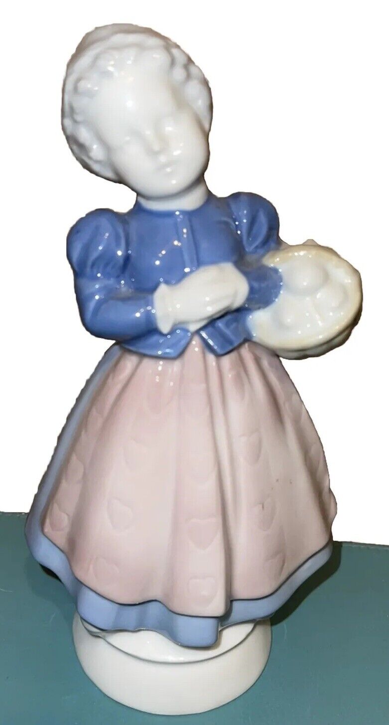 Vintage Gerold Porzellan Porcelain Figurine West Germany Girl W/ Basket