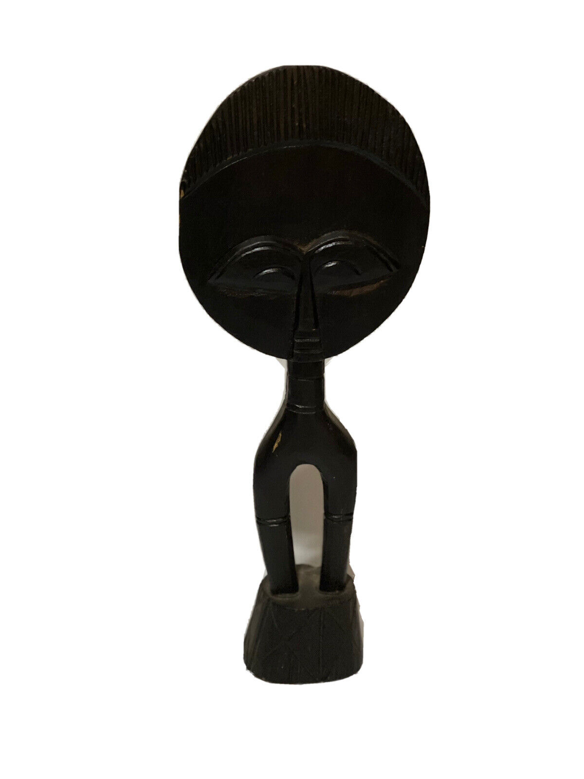 AKuba Doll Fertility Statue 16.5 Wood Carved West Africa  (Ghana) Ashanti Tribe