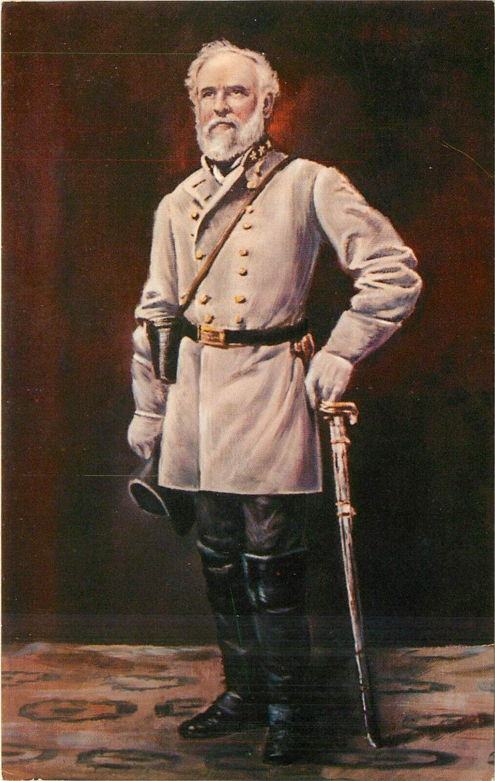 Robert E Lee Painting Lincoln Room Museum Gettysburg Pennsylvania PA Postcard