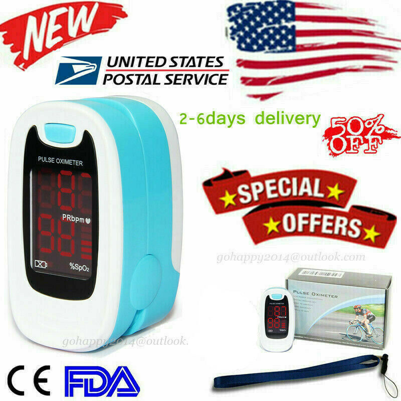 FDA LED Finger Pulse Oximeter Blood Oxygen Sensor O2 SpO2 Monitor Heart Rate New