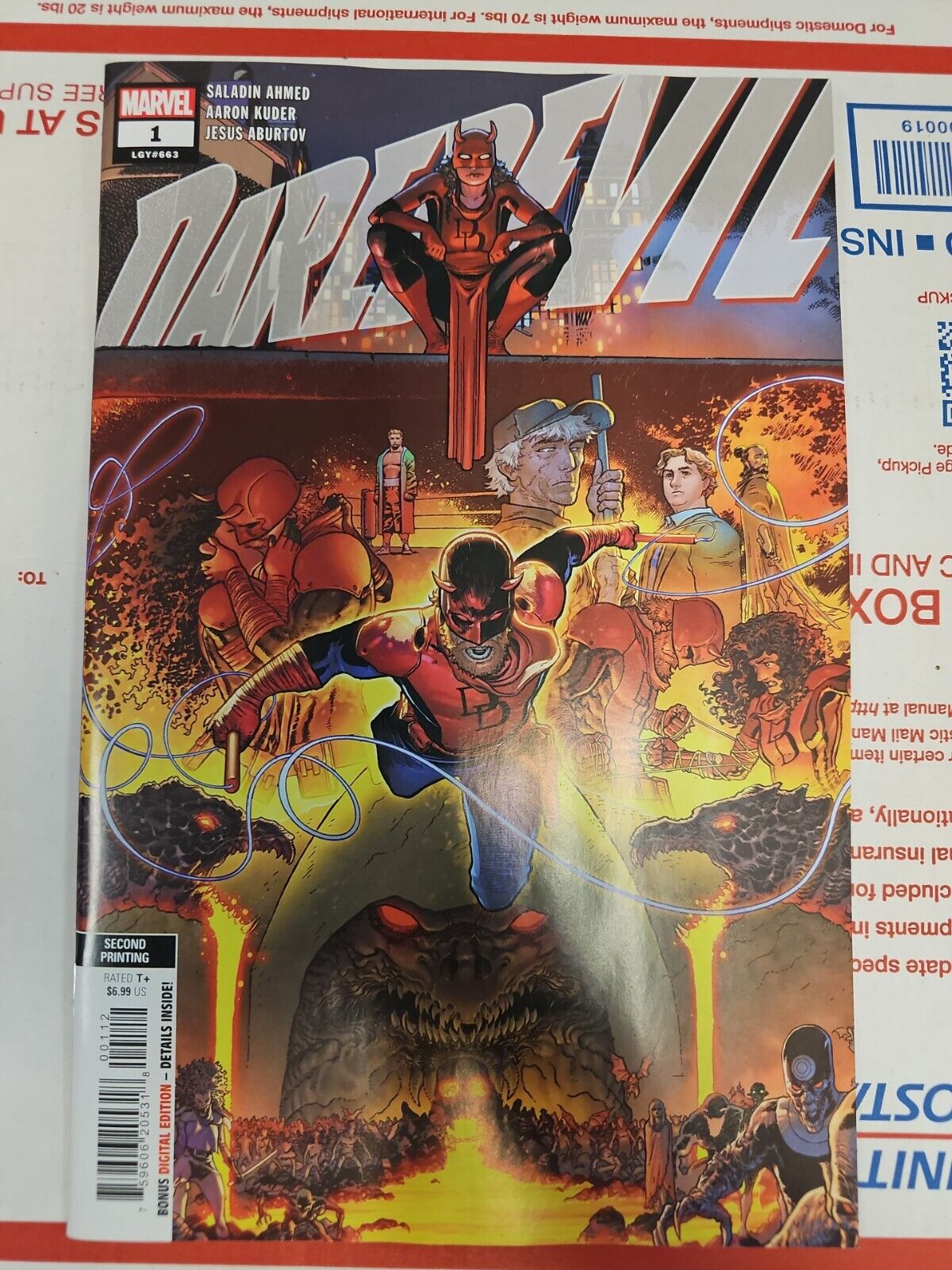 Daredevil #1 2nd Print Variant (2023) NM- OR BETTER Marvel Comics 2nd Print
