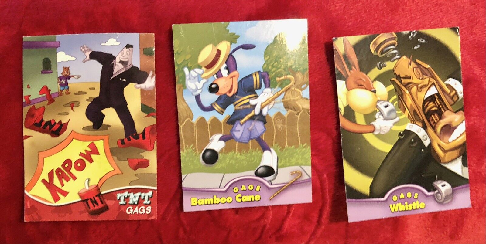 TOONTOWN ORIGINAL TRADING CARD LOT  OF 3 Series three- Gags