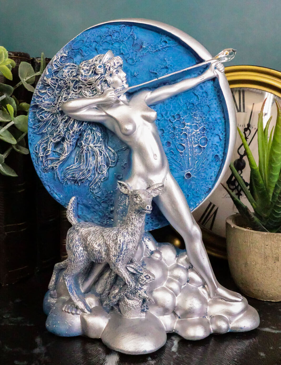 Oberon Zell Greek Goddess Of The Hunt Moon Diana Drawing Bow And Arrow Statue