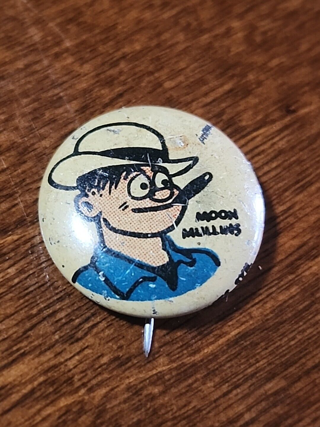 1940\'s Kellogg\'s Pep MOON MULLINS comic strip pinback button CEREAL PREMIUM *