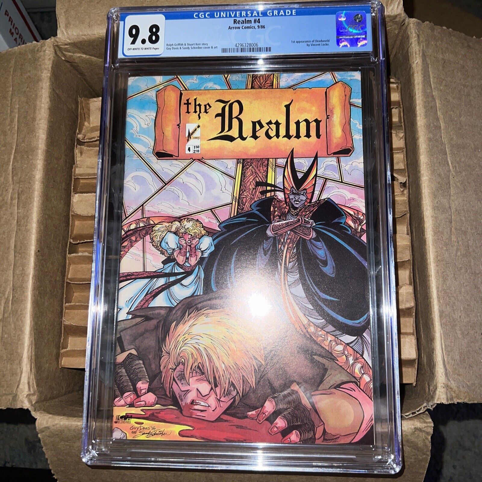 THE REALM #4 CGC 9.8 ARROW COMICS HARD TO FIND IN CGC 9.8 1ST PRINT
