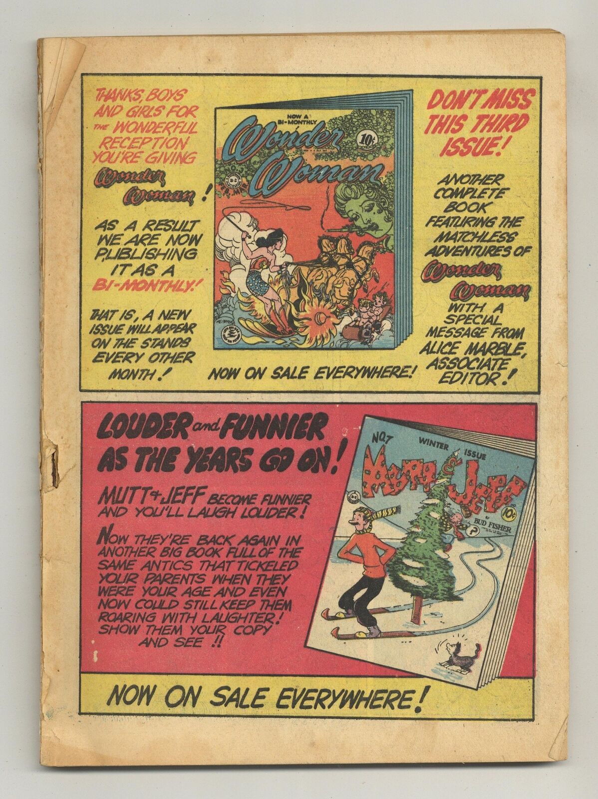 Comic Cavalcade #1 Coverless 0.3 1942