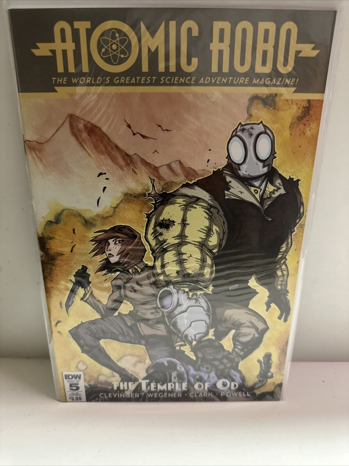 Atomic Robo and The Temple of Od #5SUB FN 2016 Stock Image