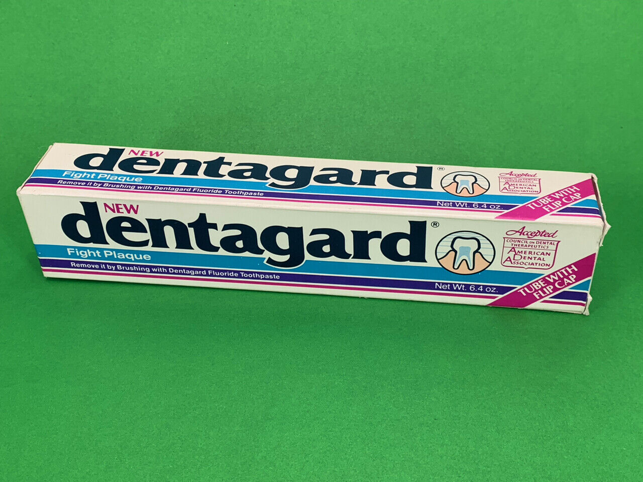 Vintage Colgate Palmolive DENTAGARD Toothpaste NOS early 1990s large 6.4 oz prop
