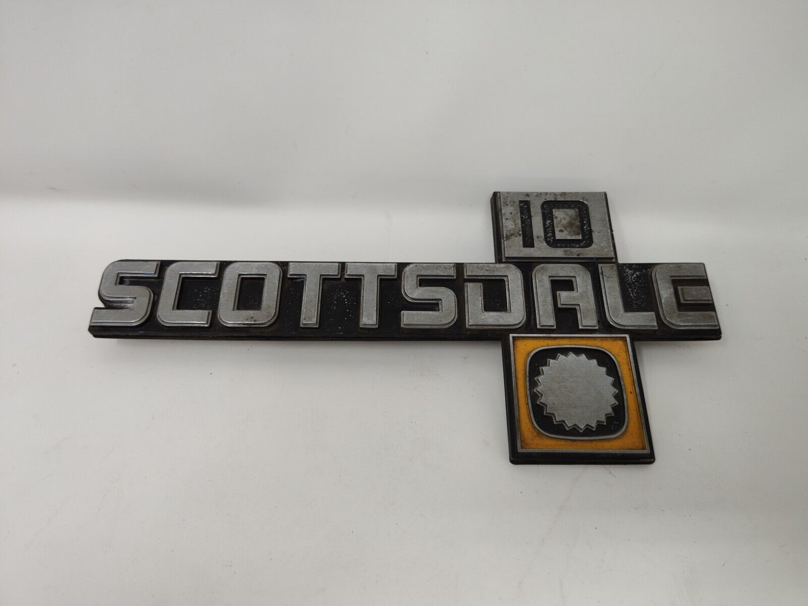Set of 2: BP04 Scottsdale 10 Emblem Vintage 1981-7 #14026445 CHEVY SCOTTSDALE 10
