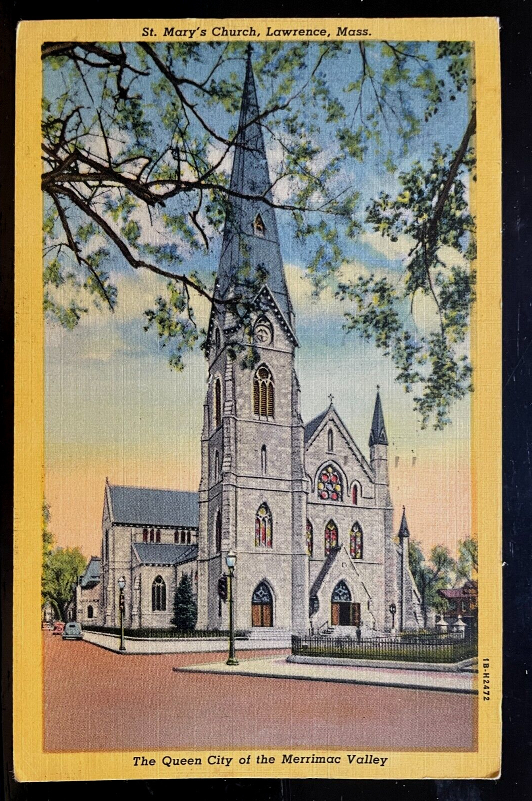 Vintage Postcard 1952 St. Mary\'s Church, Lawrence, Massachusetts (MA)