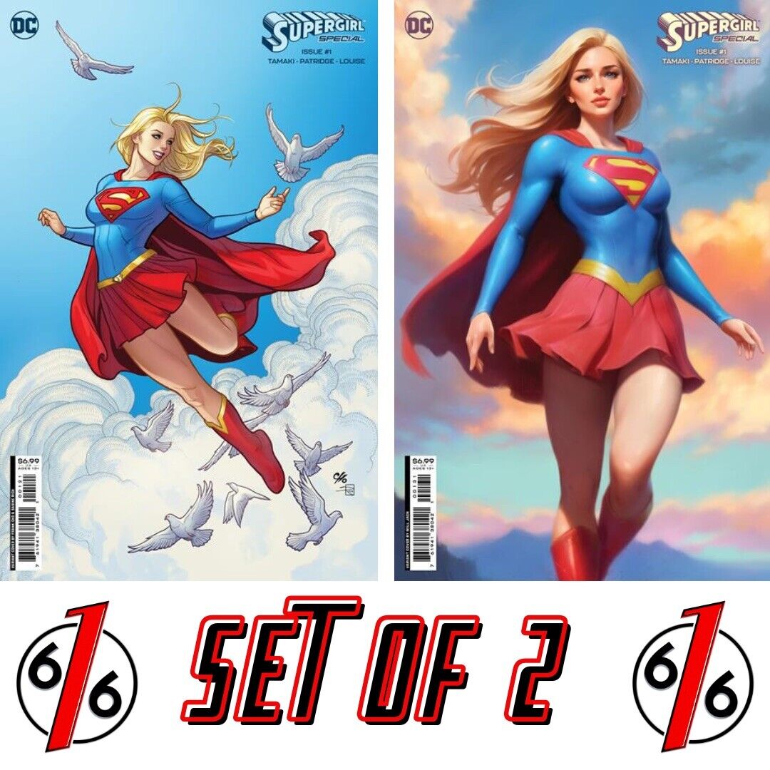 🔥 SUPERGIRL SPECIAL #1 FRANK CHO & WILL JACK Card Stock Variant Set