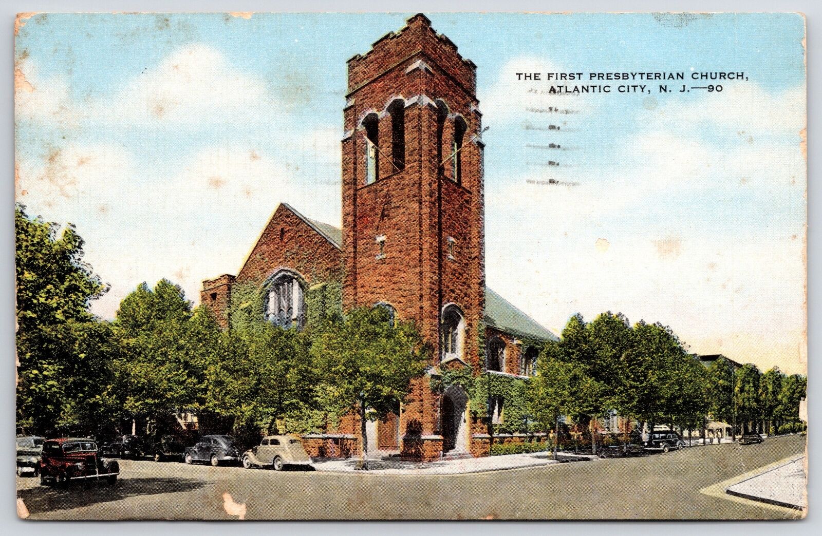 1913 St. Nicholas Roman Catholic Church Atlantic City New Jersey Posted Postcard