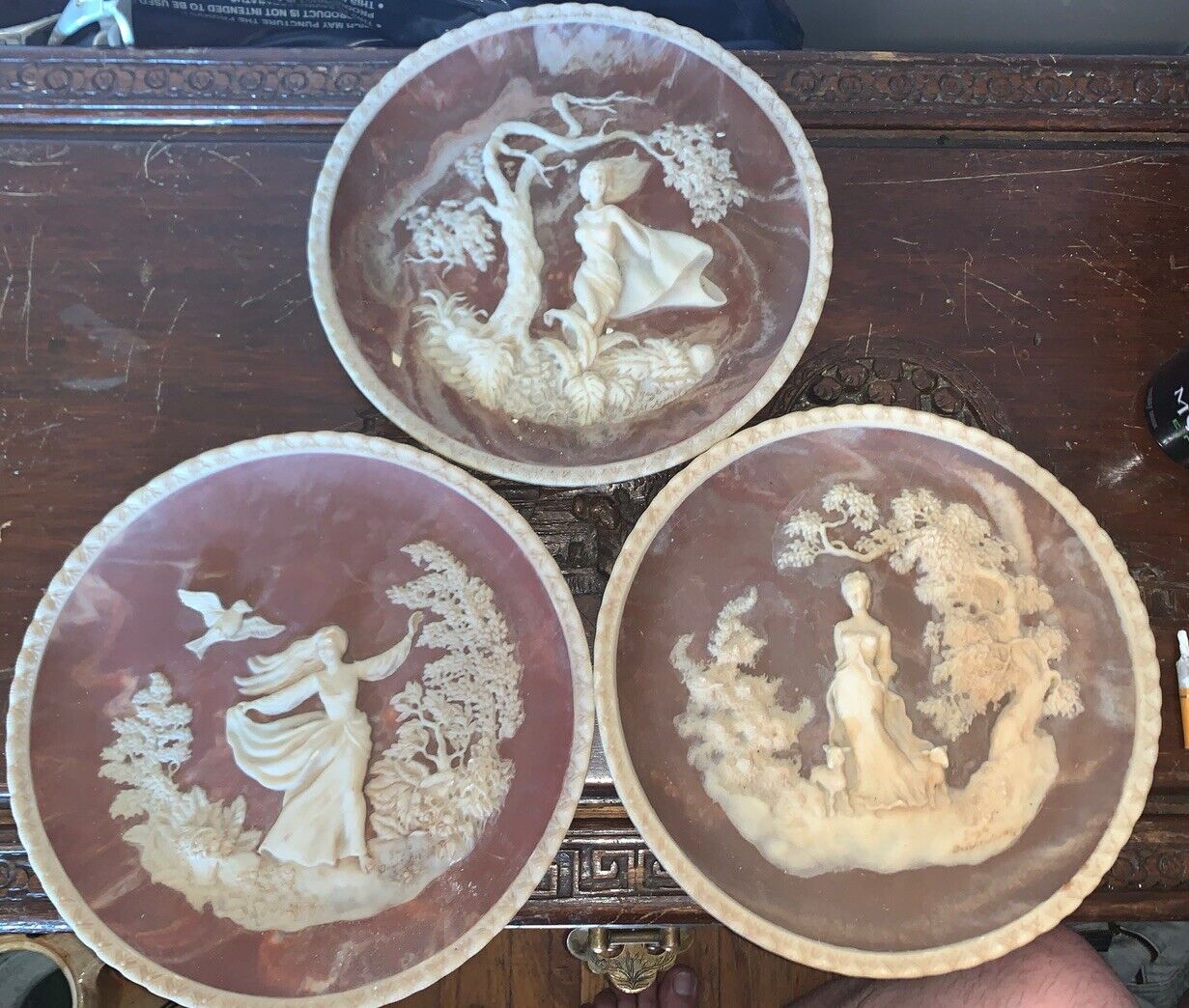 Bradex Vintage Plates Set Of 3