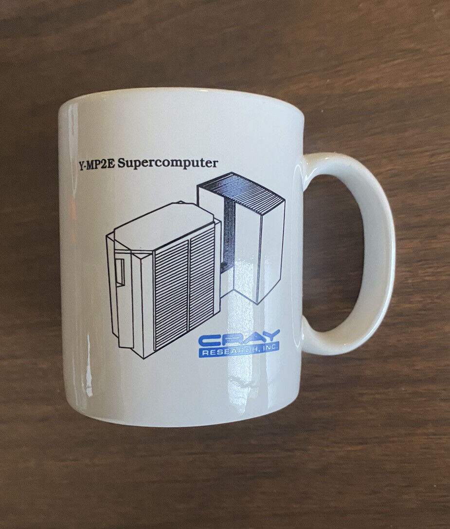 CRAY Research Supercomputers Vintage Mug Y-MP2E Allied Signal Made In USA