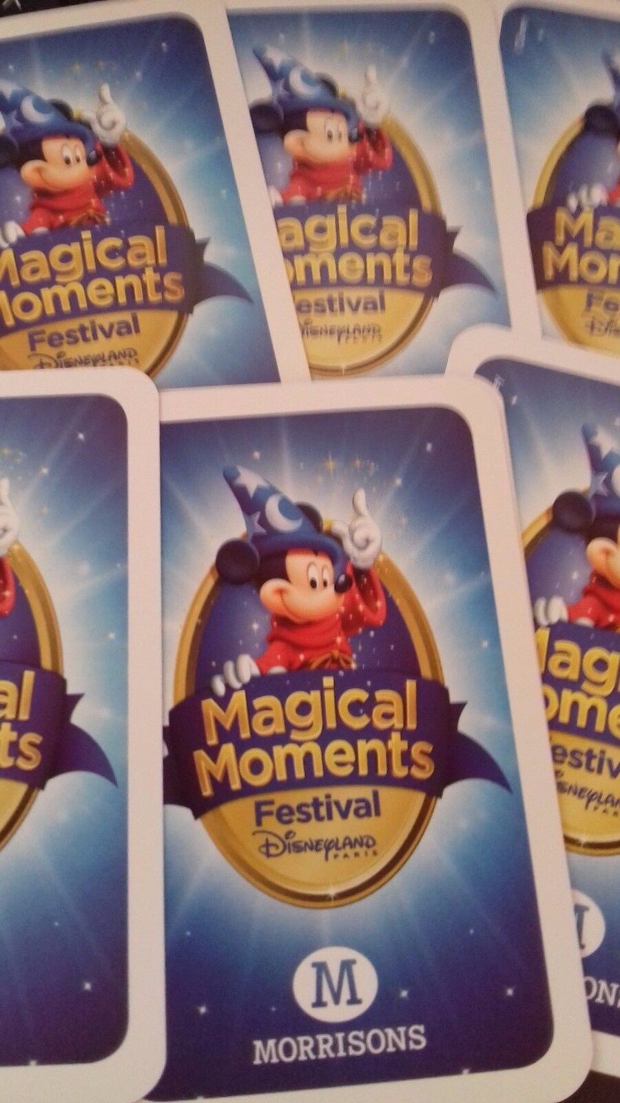 Morrison\'s Magical Moments Festival Disney trading cards