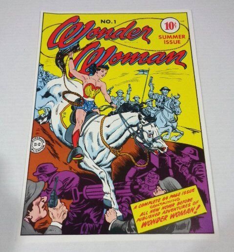 Vintage original 1978 golden age Wonder Woman 1 DC Comics cover art pinup poster