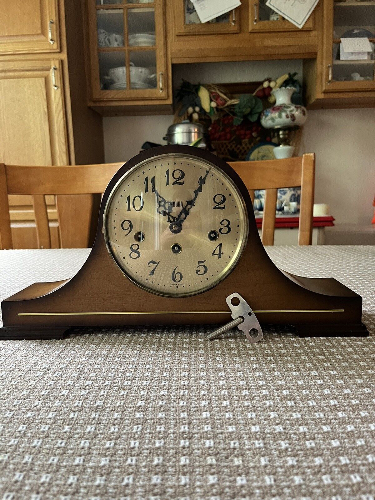 working vintage endura westminster chime mantle clock
