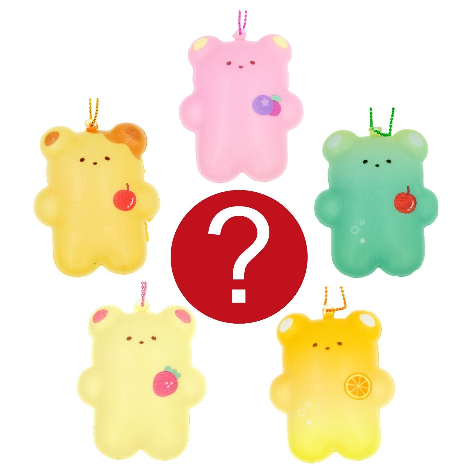 Mystery Surprise Toy Slow Rise Cute Squishy Bear 1 Random Keychain Charm