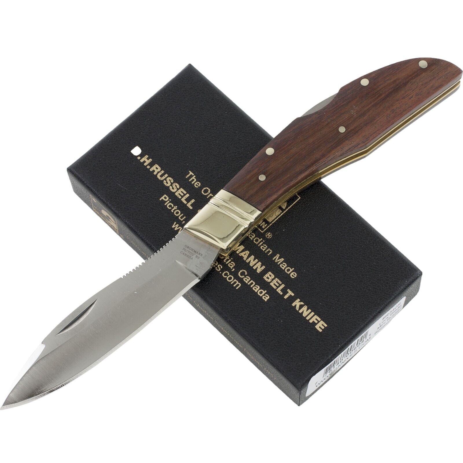 Grohmann D.H. Russell Rosewood Handles Mini Lockback Pocket Knife Canadian