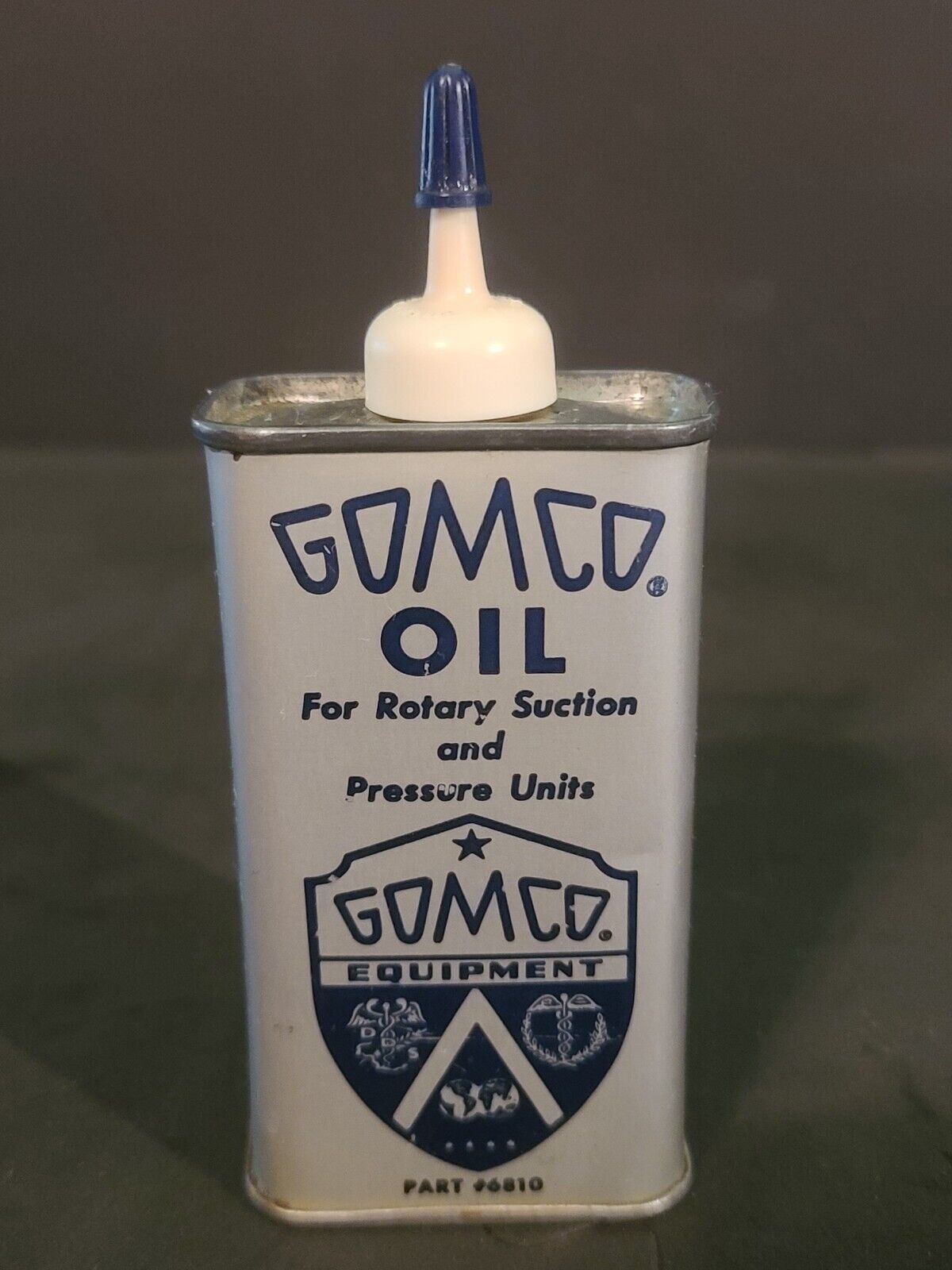 Gomco Oil 4 Oz. Handy Oiler Oil Can Tin Gomco Surgical Manufacturing Buffalo NY