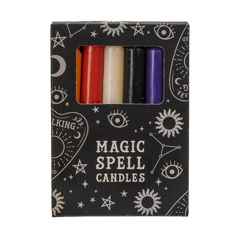 12 Magic Ritual Spell Candles - Mixed Colors and Uses