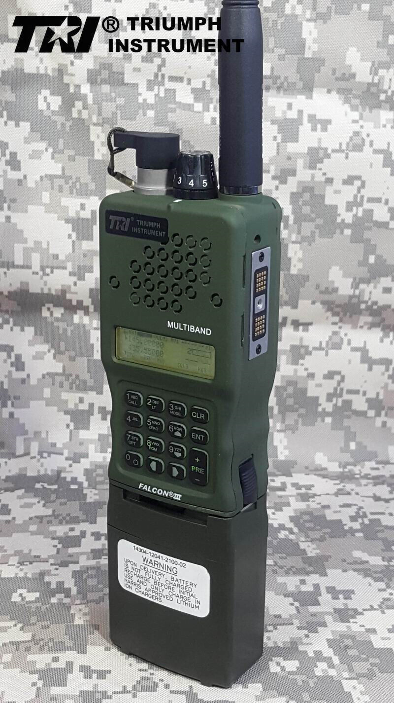 US Stock TRI AN/PRC 152 Multiband 12.6V 15W Handheld Radio MBITR Aluminum Shell
