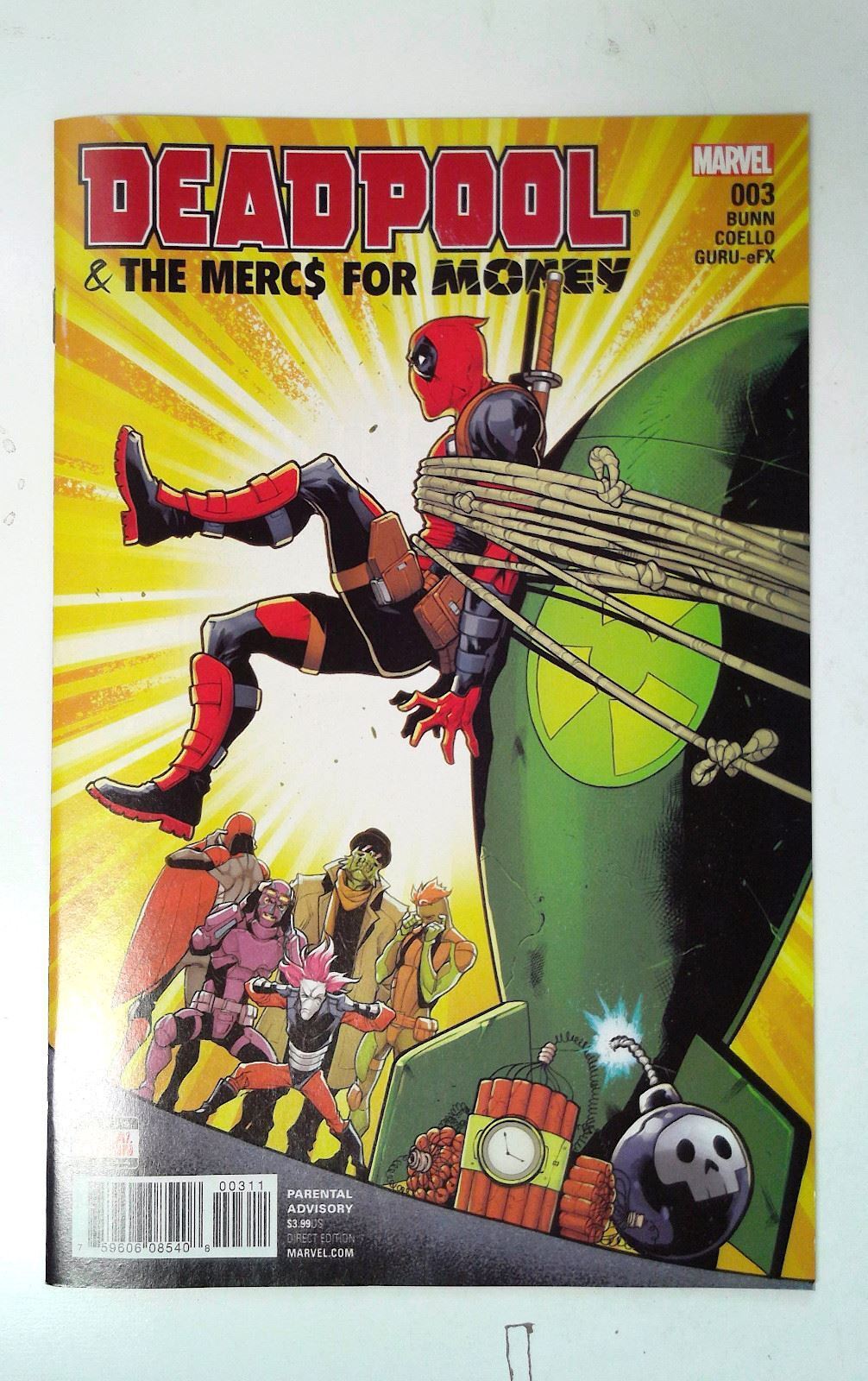 2016 Deadpool & The Mercs For Money #3 c Marvel 1st Series Comic Book