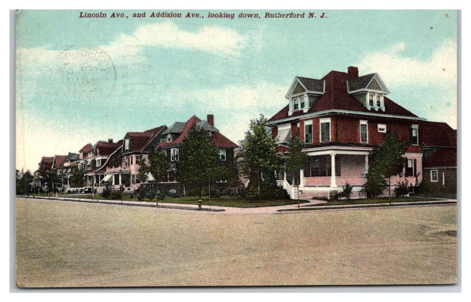 Rutherford New Jersey ~ Lincoln and Addision ave avenue ~ dirt road