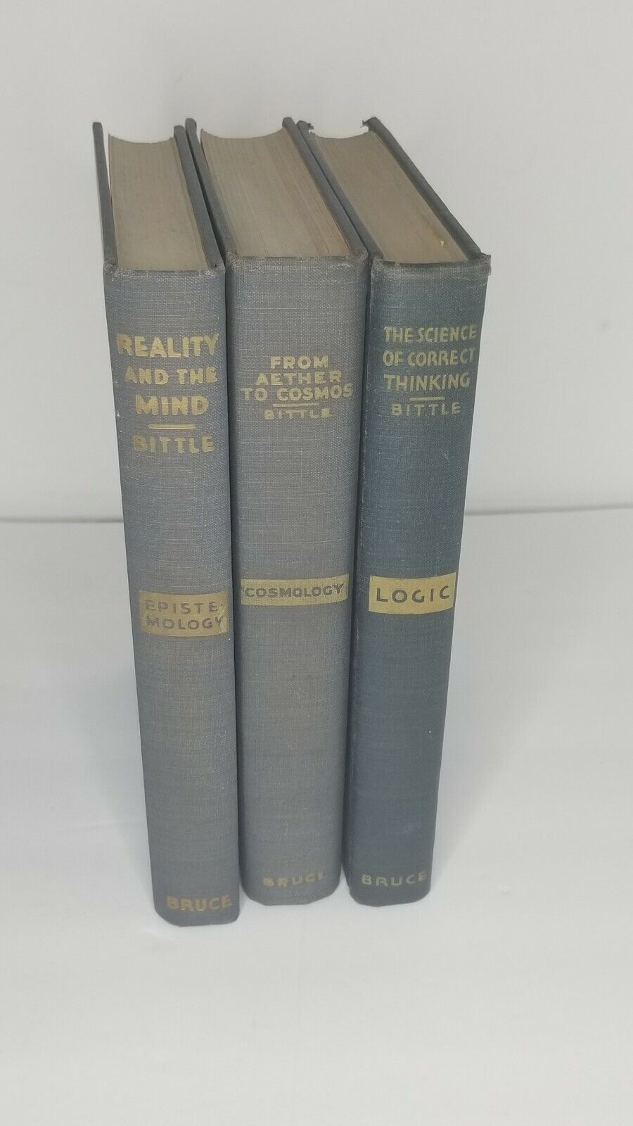 Lot Of 3 Losic, Cosmology, And Epistemology By Bruce 1940-1950s
