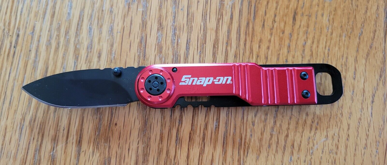 SNAP ON TOOLS Knife 5230 Tactical Frame Lock Red & Black