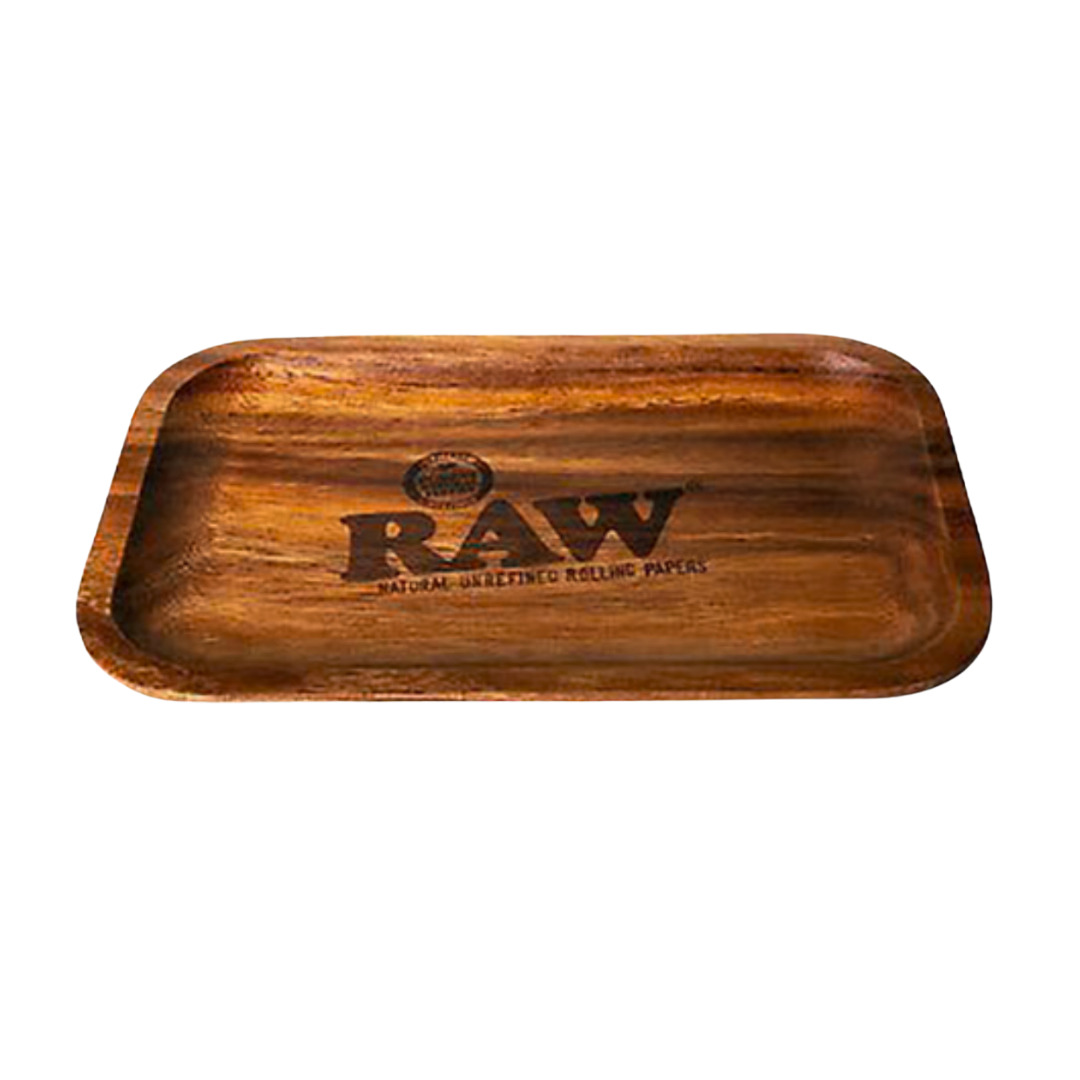 RAW Rolling Tray - Acacia Wood - Small 