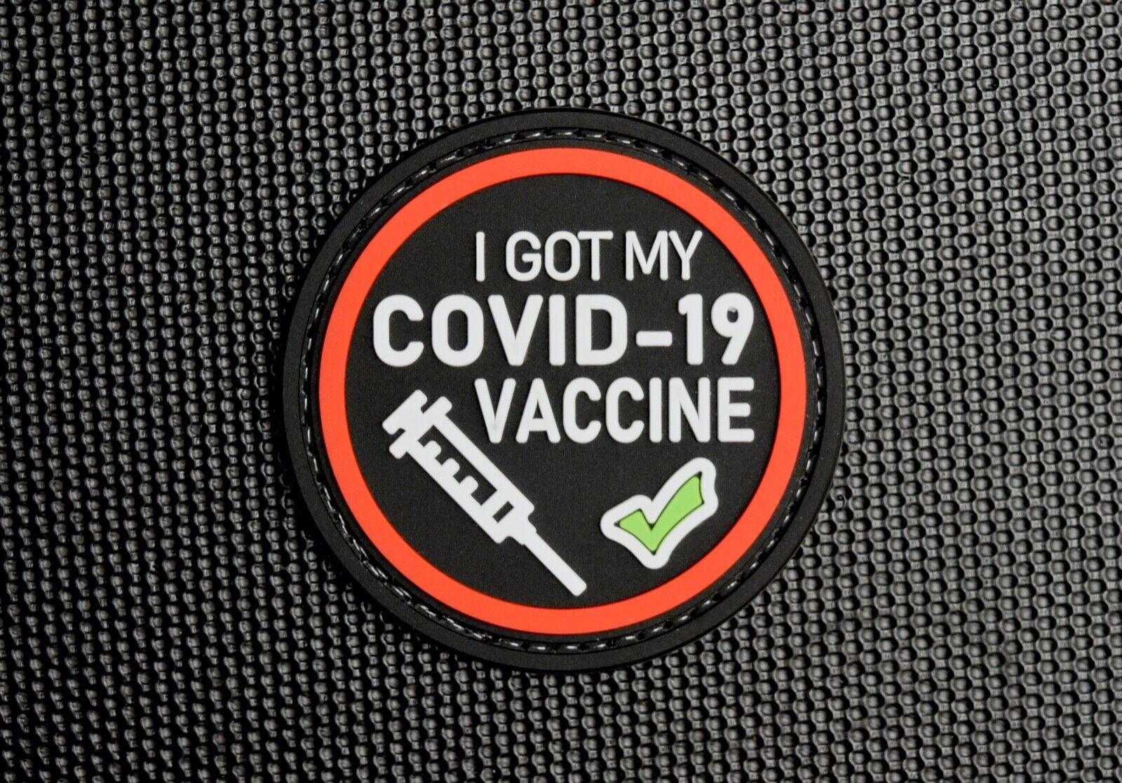 I Got My Vaccine PVC Morale Patch Vaxed Vaccinated Security Public Worker Hook