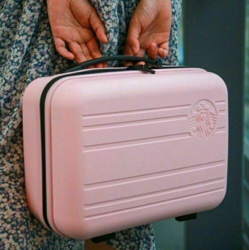 Starbucks Luggage Mini Handbag Cute Travel Storage Bag Carrying Case 14 inch Box