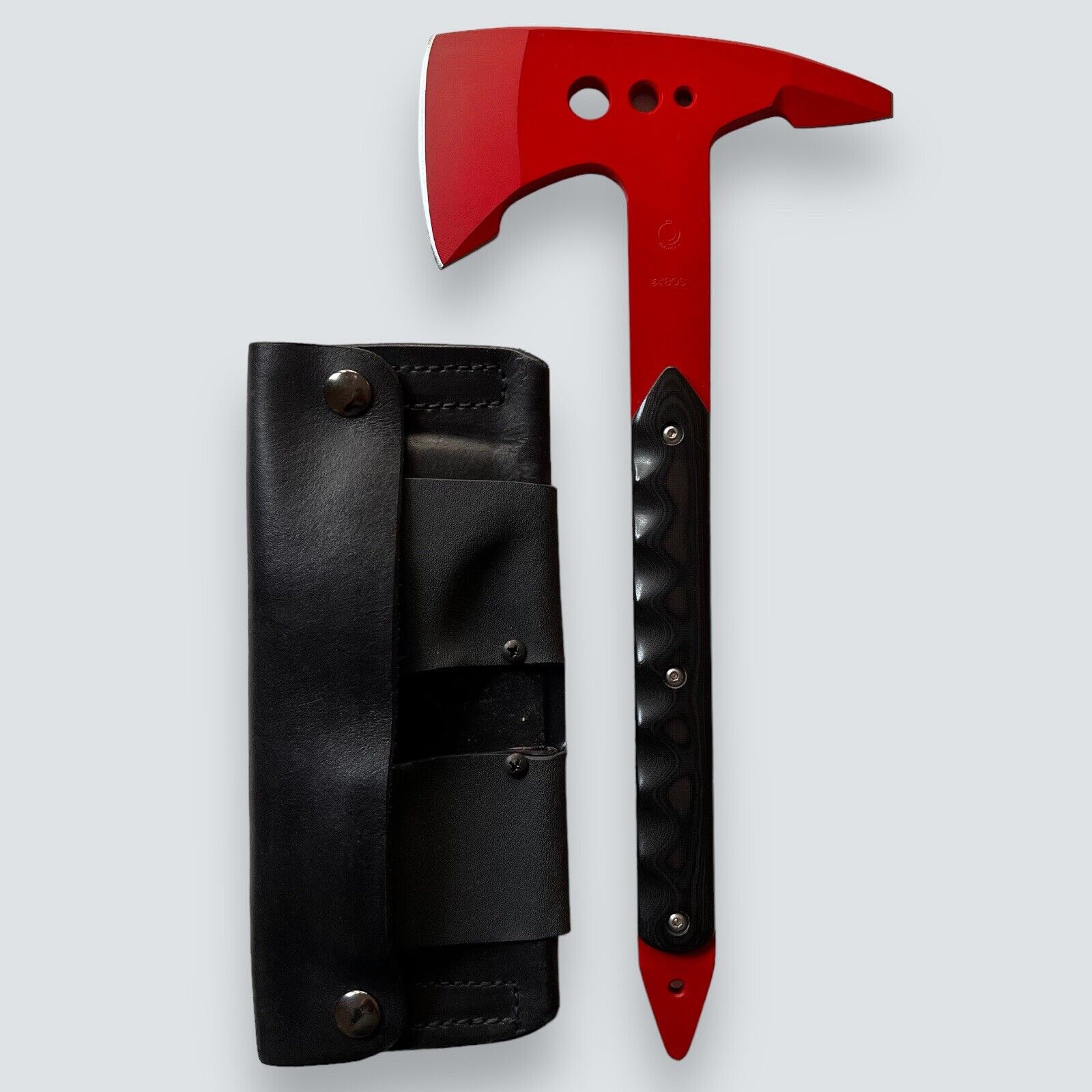 Jon Graham Knives Tactical Hatchet Tomahawk Axe RARE Red Knife Custom Ram