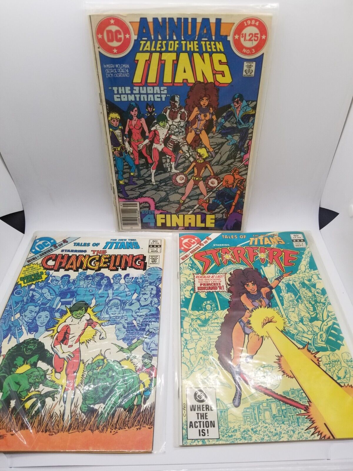 DC Comics Tales of the New Teen Titans #3 & #4 & Annual #3 (1984)